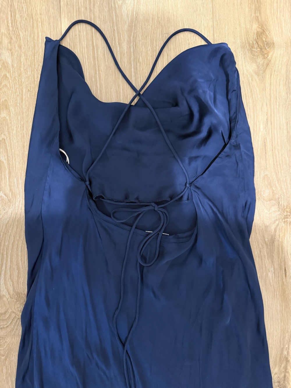 Aritzia Wilfred Navy Diamante Slip Dress - Picture 5 of 7